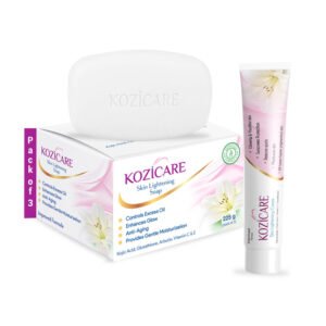 Kozicare Skin Lightening Facial Kit 3 Soap 1 Cream